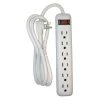 Prime Wire & Cable PB801115 6-Outlet White Power Strip with Cord -Home Improvement Sales Shop pb801115 1 1