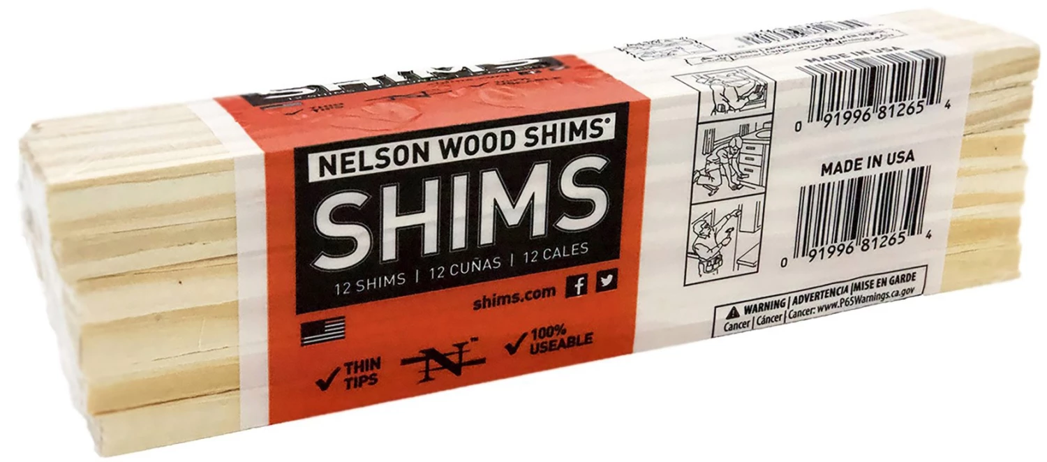 Nelson Wood Shims 8" Kiln Dried Wood 3 Nelson Wood Shims 8" Kiln Dried Wood
