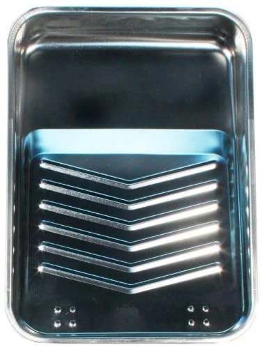 Linzer RM400 Shallow Metal Paint Tray w/ Ladder Lock Grips - 1 Qt 3 Linzer RM400 Shallow Metal Paint Tray w/ Ladder Lock Grips - 1 Qt