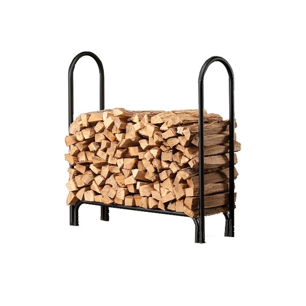 HY-C 4 ft Tubular Steel Firewood Storage Log Rack 4 HY-C 4 ft Tubular Steel Firewood Storage Log Rack - Image 2