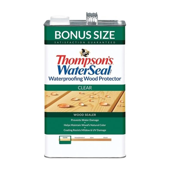 Thompson's WaterSeal Wood Sealer, Clear, 1 gal 3 Thompson's WaterSeal Wood Sealer, Clear, 1 gal