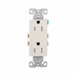 Eaton Residential Grade Decorator Duplex Receptacle 7 Eaton Residential Grade Decorator Duplex Receptacle -Home Improvement Sales Shop tr1107la 1