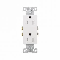 Eaton Residential Grade Decorator Duplex Receptacle