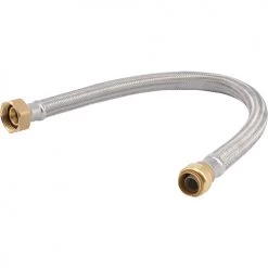SharkBite Stainless Steel Braided Water Softener Connector - 3/4 in PTF x 1 in FIP x 24 in
