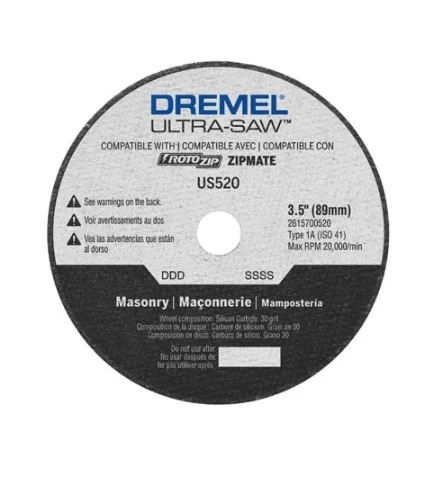 Dremel US520 Masonry Cutting Wheel 3 Dremel US520 Masonry Cutting Wheel