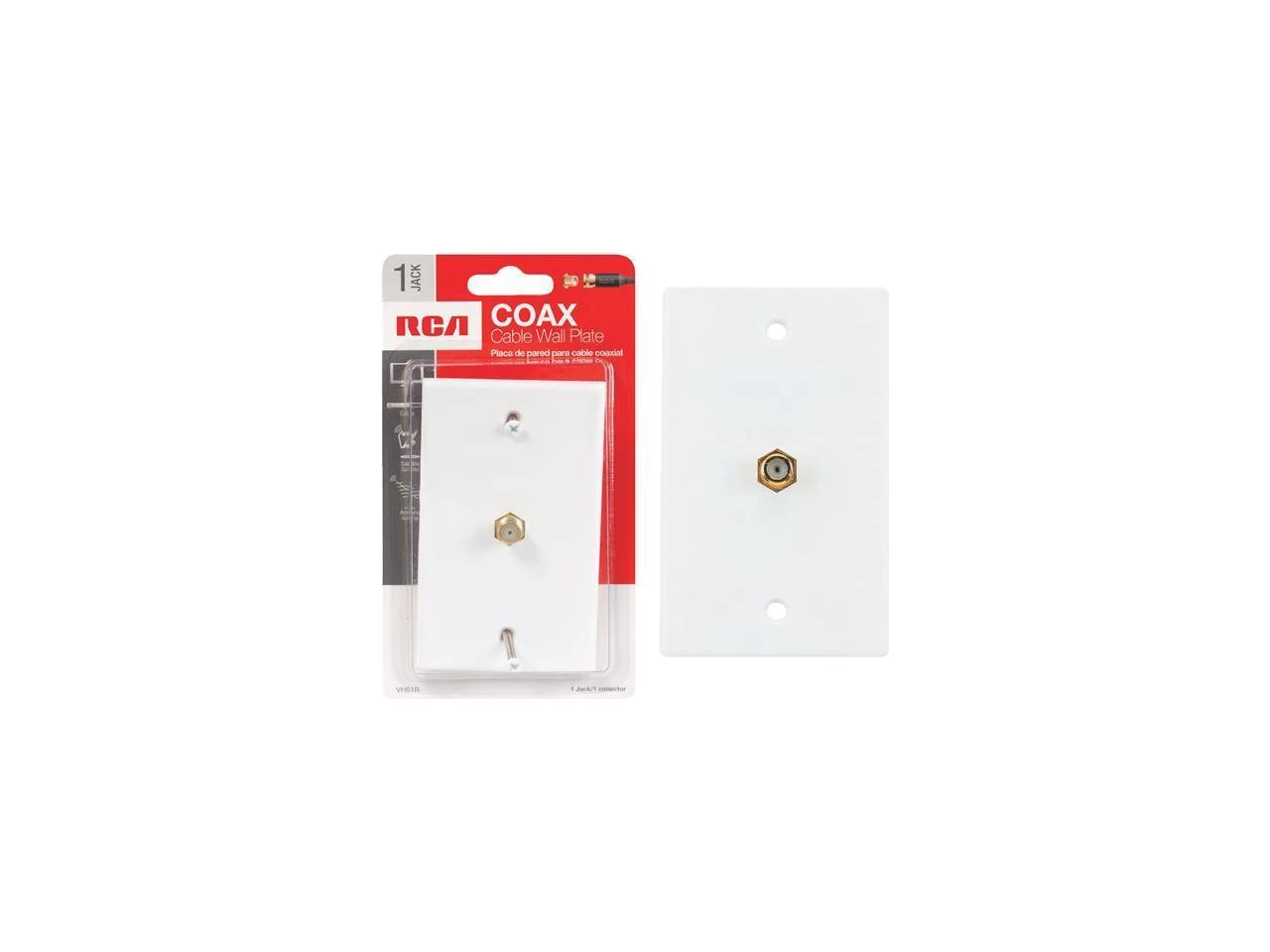 Audiovox RCA Coaxial Single Wall Plate 4 Audiovox RCA Coaxial Single Wall Plate - Image 2