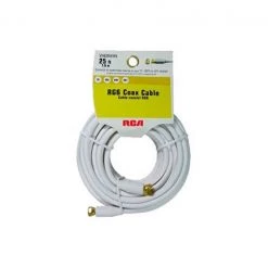 Audiovox VH625WHR RCA RG6 Coaxial Cable White - 25 ft, White