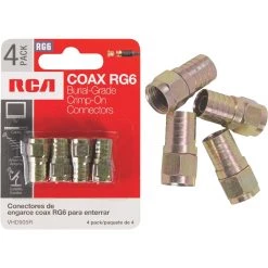 Audiovox VHD905R RG6 Burial Connector - 4 Pack 5 Audiovox VHD905R RG6 Burial Connector - 4 Pack -Home Improvement Sales Shop vhd905r 1